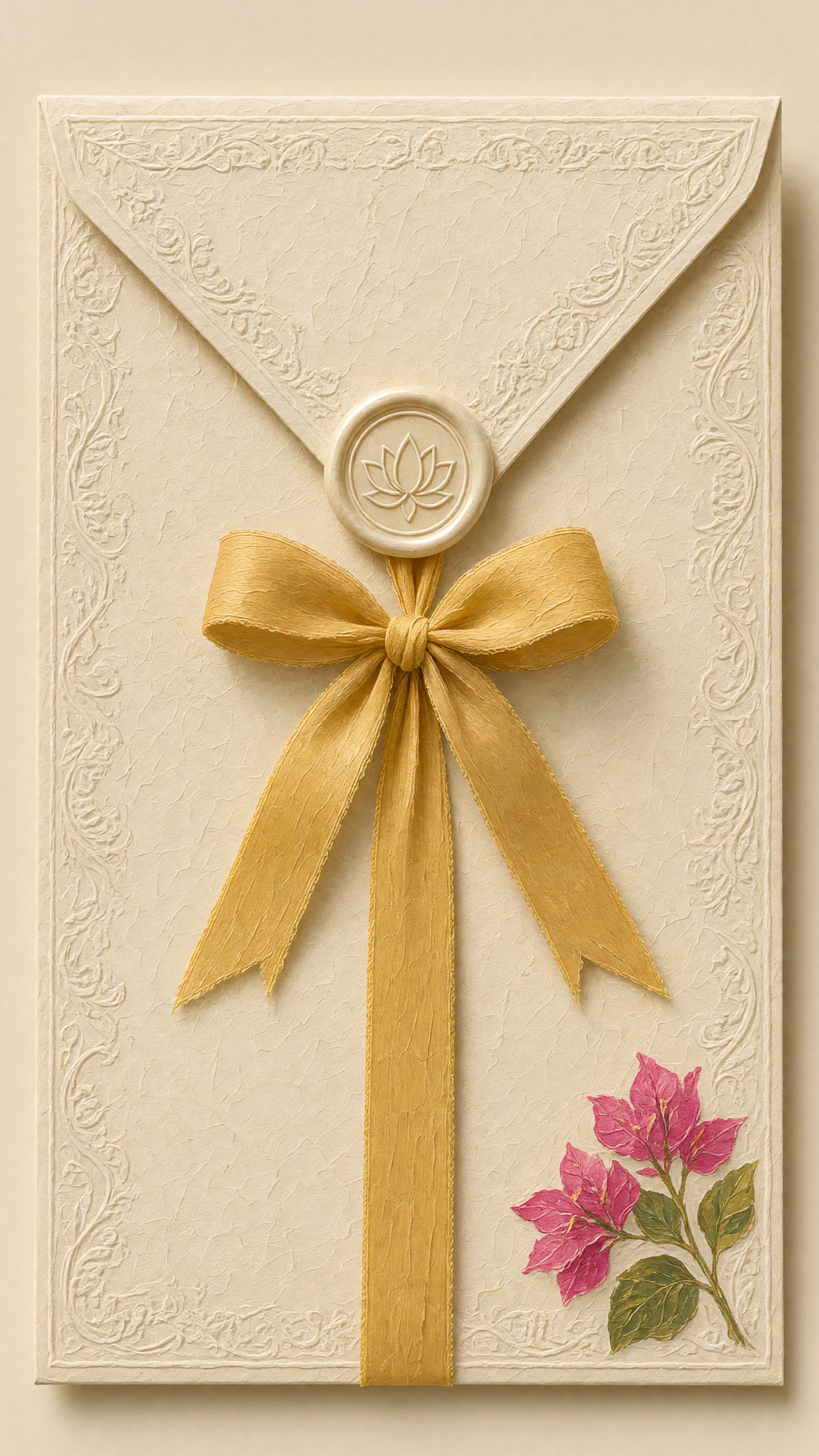 A sealed ivory envelope